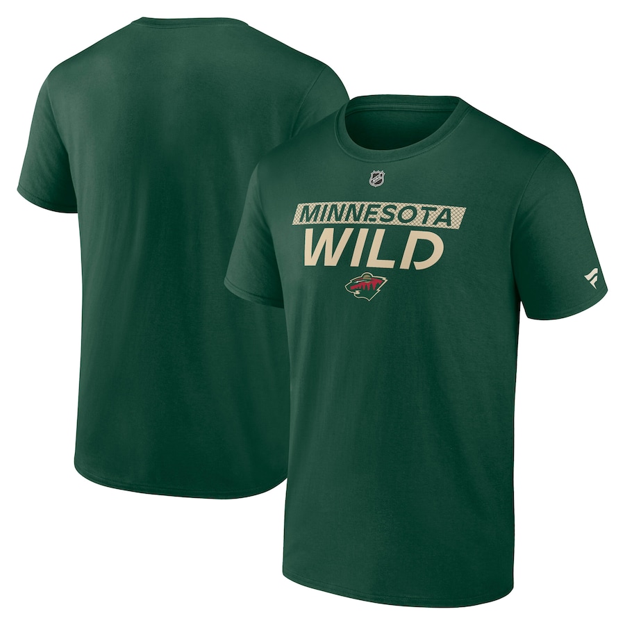 Men's Minnesota Wild Fanatics Green Authentic Pro Core Primary T-Shirt