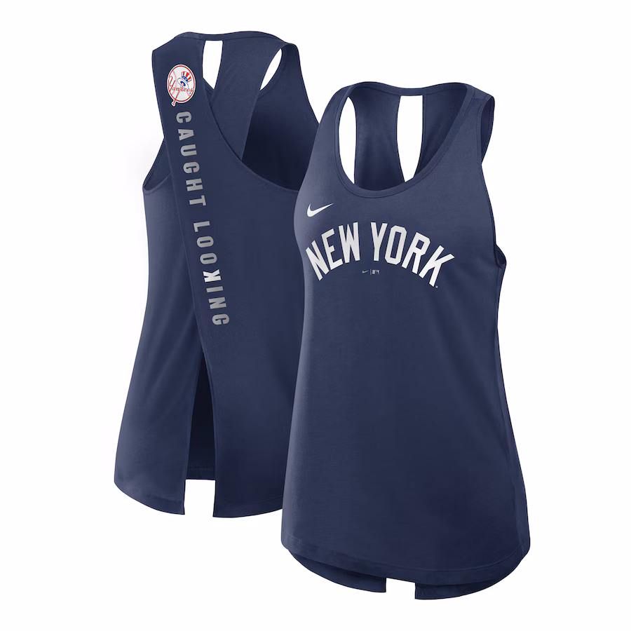 Women's New York Yankees Nike Navy Crisscross Performance Tank Top