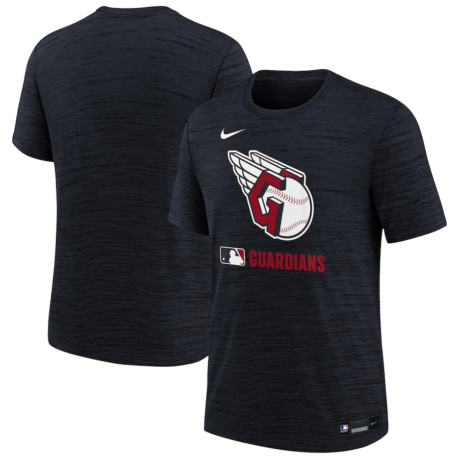 Youth Cleveland Guardians Nike Navy Authentic Collection Velocity Performance T-Shirt