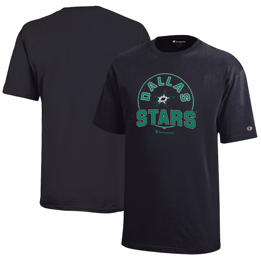Youth Dallas Stars Champion Black Jersey T-Shirt