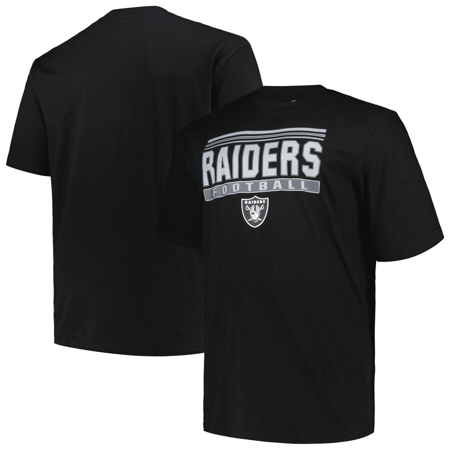 Men's Las Vegas Raiders Fanatics Black Big & Tall Pop T-Shirt