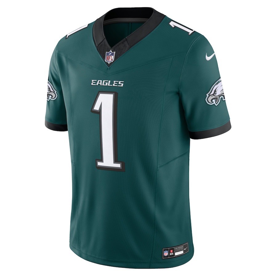 Men's Philadelphia Eagles Jalen Hurts Nike Midnight Green Vapor F.U.S.E. Vapor F.U.S.E. Stitched Limited Jersey