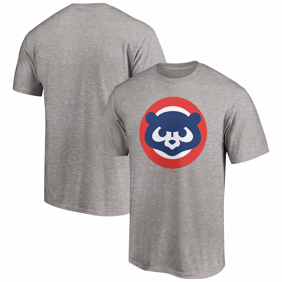 Men's Chicago Cubs Heather Gray Cooperstown Collection Huntington T-Shirt