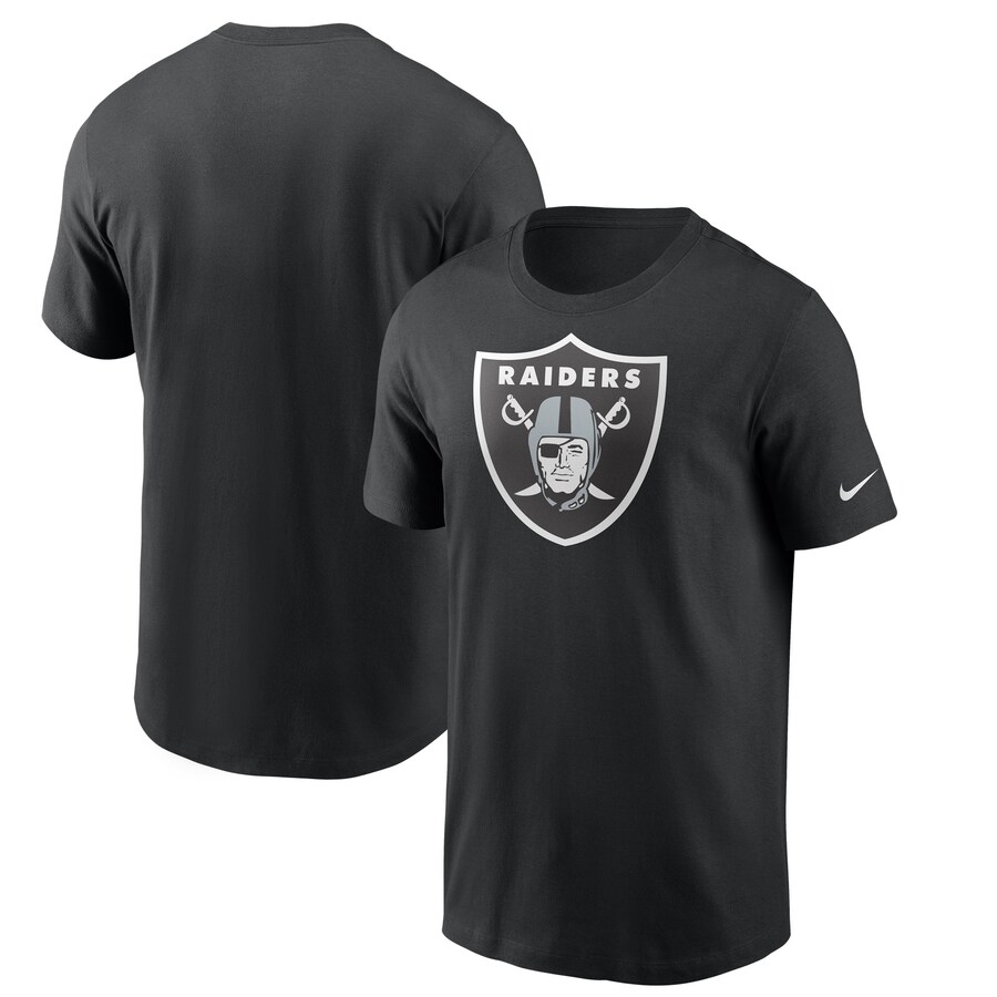 Men's Las Vegas Raiders Nike Black Primary Logo T-Shirt