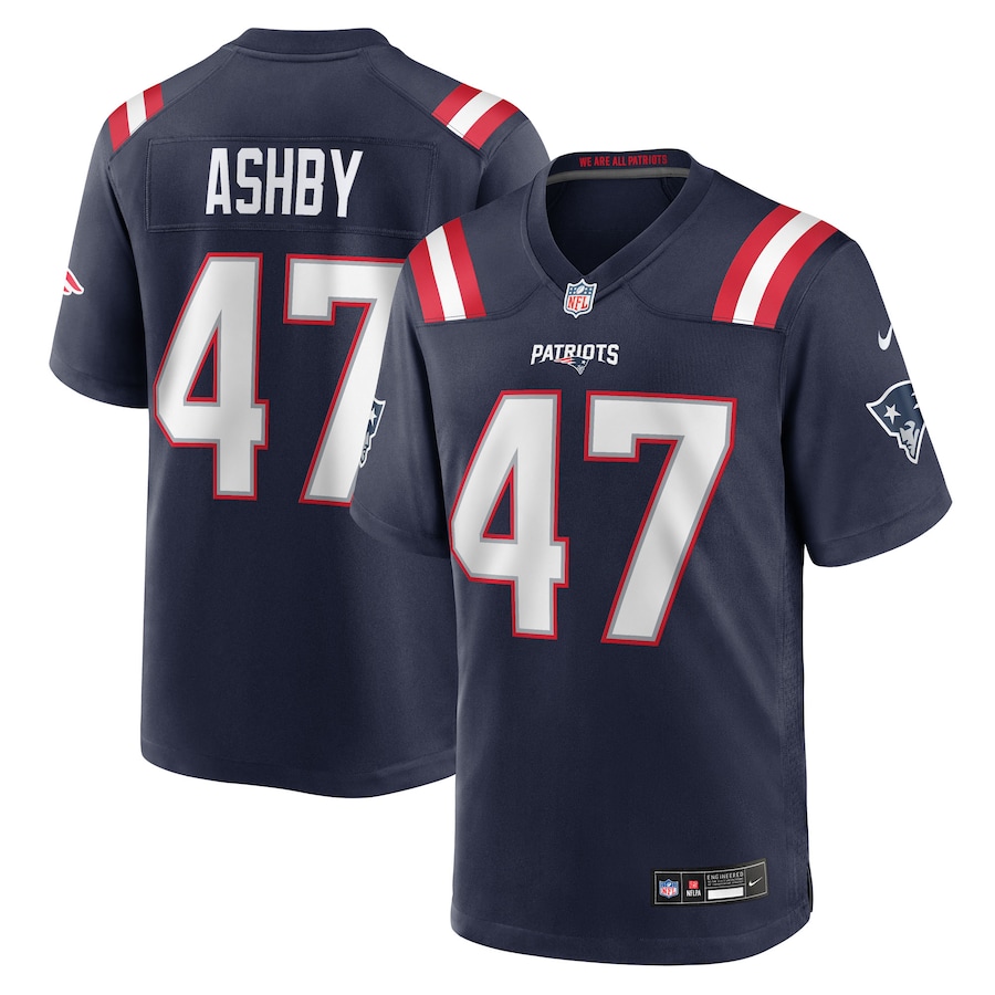 Men's New England Patriots Julian Ashby Nike Navy Team Game Jersey