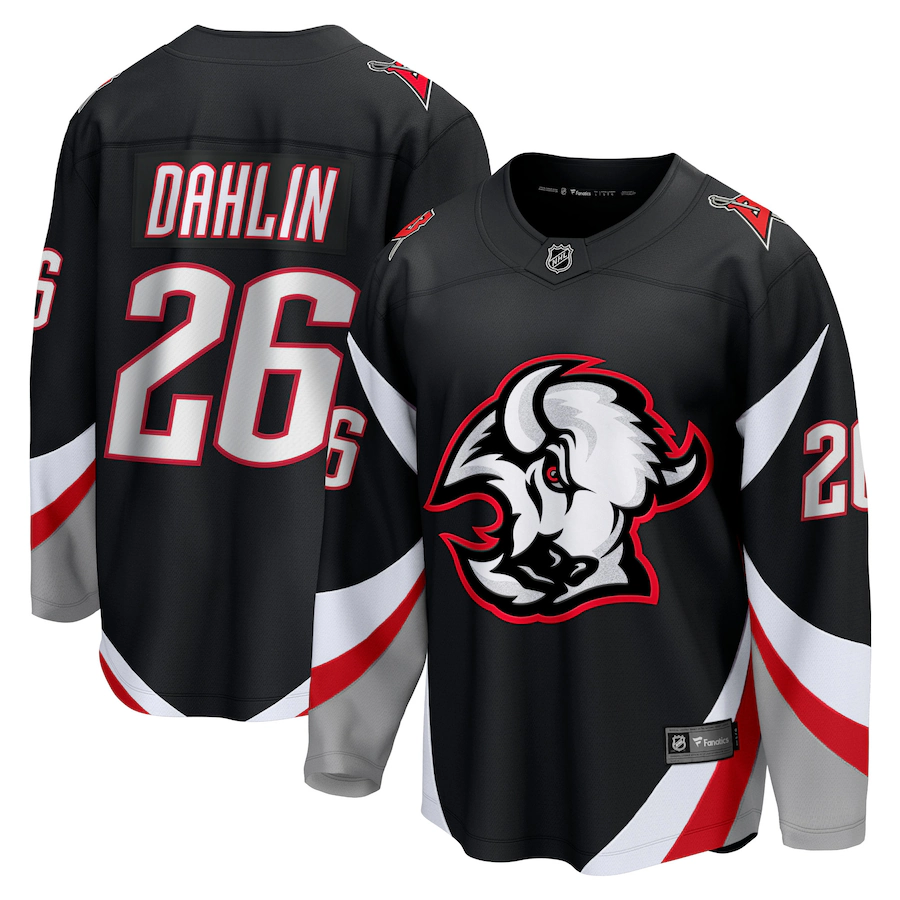 Men's Buffalo Sabres Rasmus Dahlin Fanatics Black Alternate Premier Breakaway Player Jersey