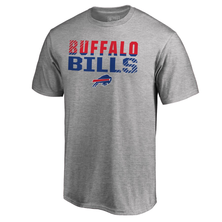 Men's Buffalo Bills Ash Iconic Collection Fade Out T-Shirt