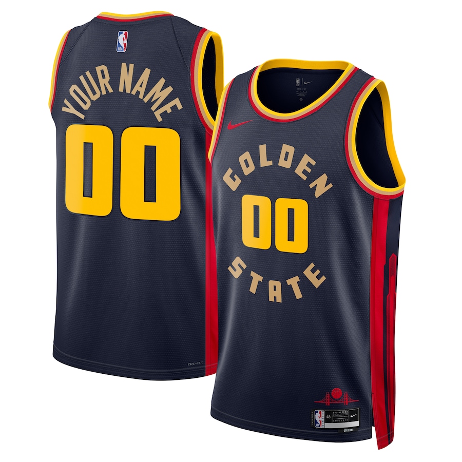 Unisex Golden State Warriors Nike Navy 2024/25 Custom Swingman Jersey - City Edition