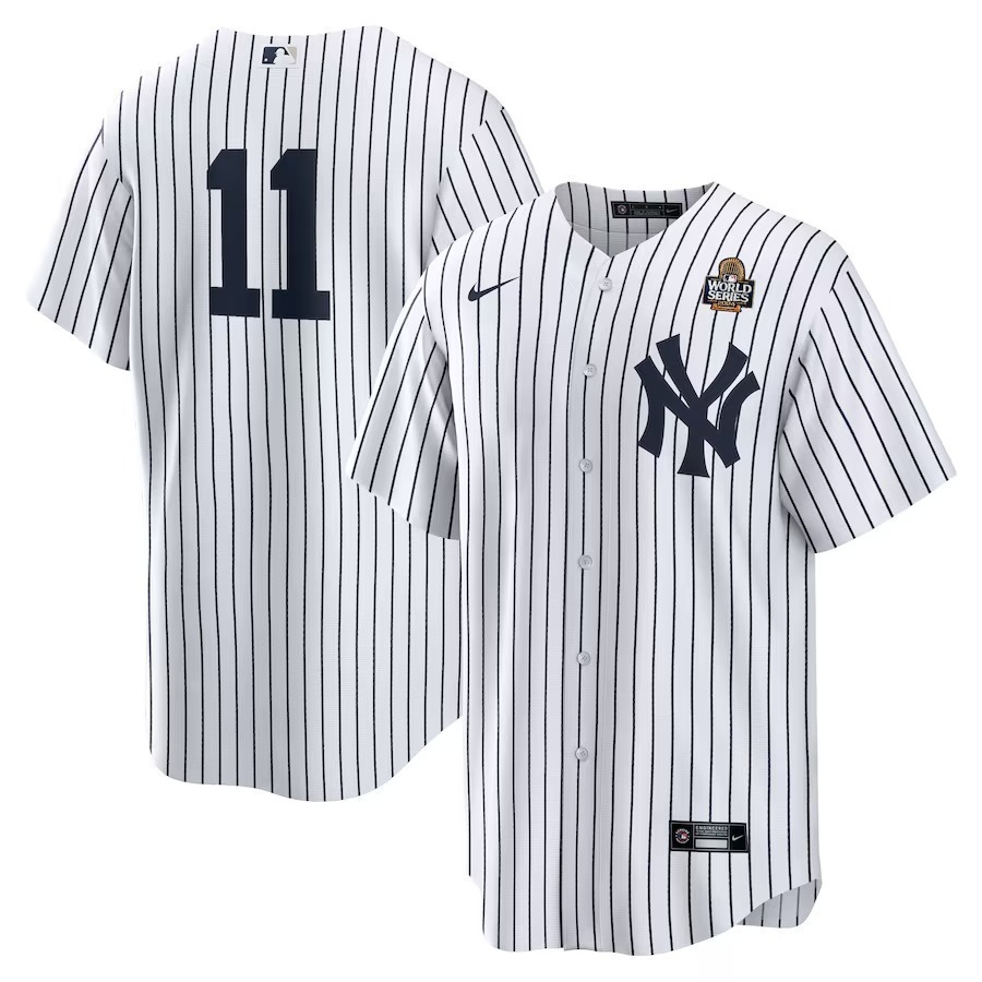 Men's New York Yankees Anthony Volpe Nike White 2024 World Series Home Replica Player Jersey