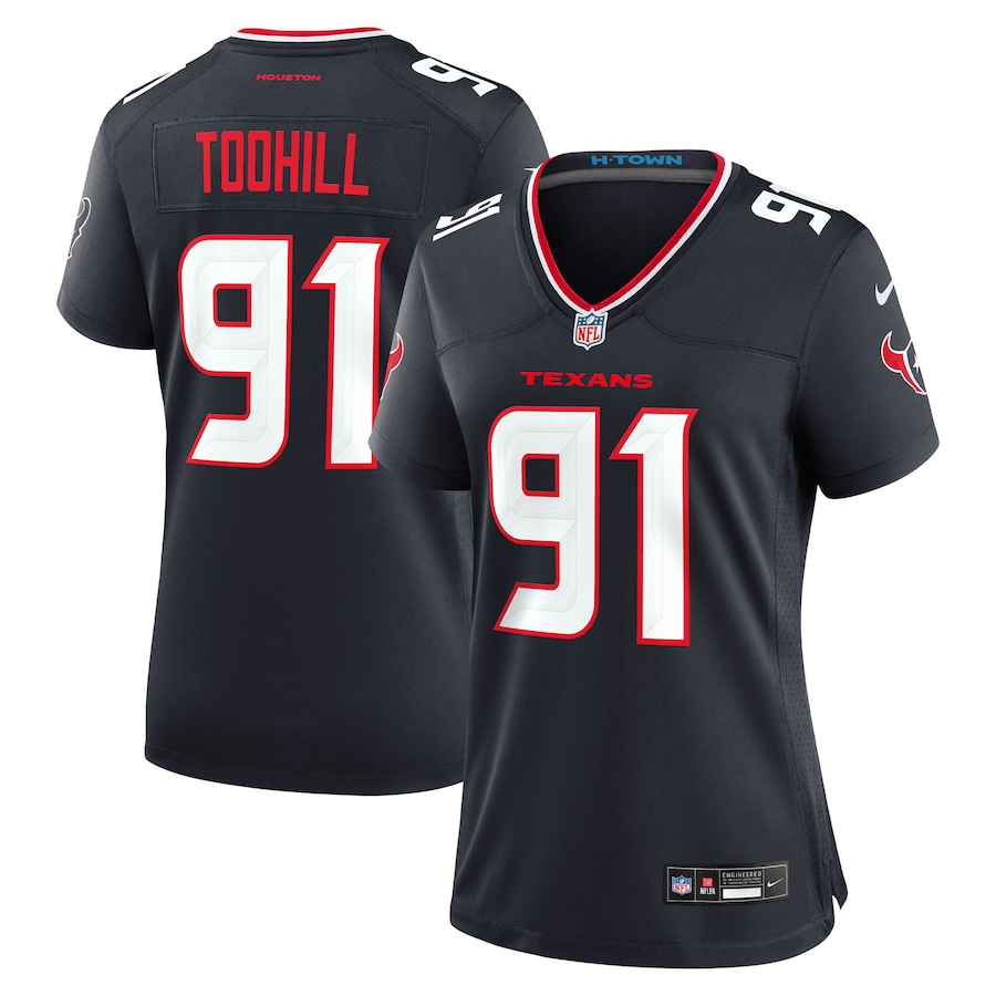 Women's Houston Texans Casey Toohill Nike Navy Team Game Jersey