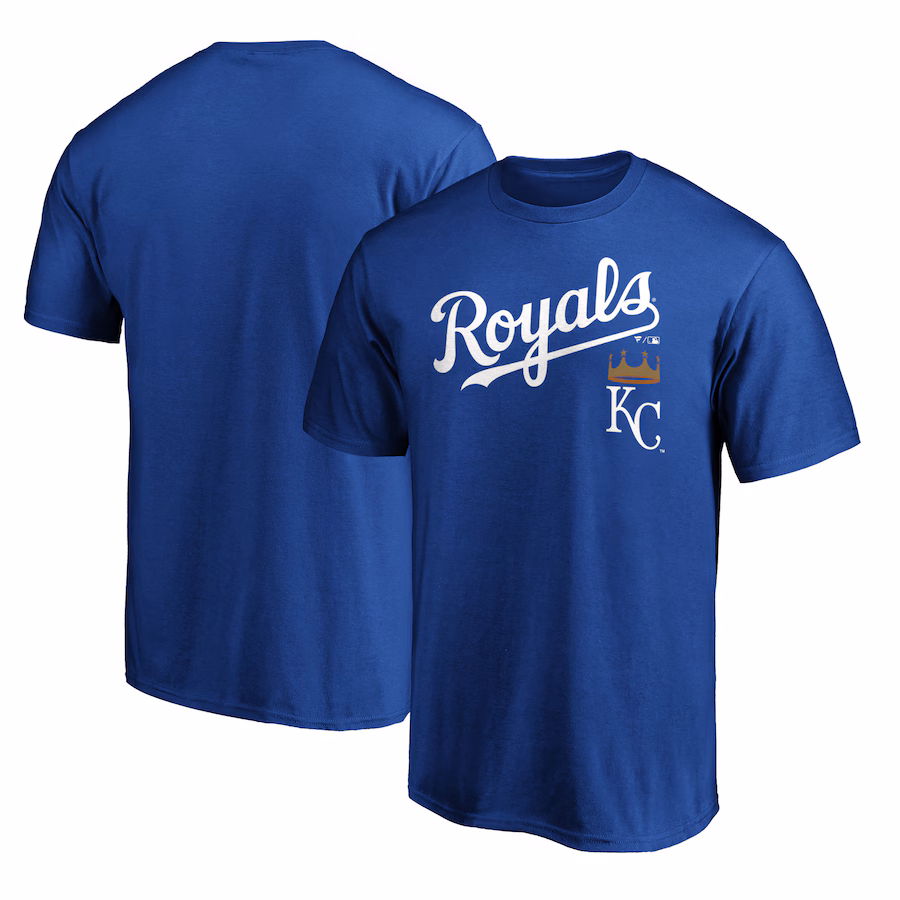 Men's Kansas City Royals Royal Team Lock Up Wordmark T-Shirt
