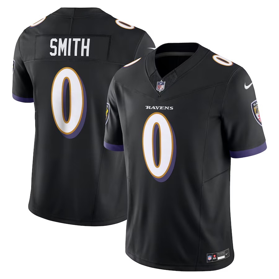 Men's Baltimore Ravens Roquan Smith Nike Black Alternate Vapor F.U.S.E. Limited Jersey