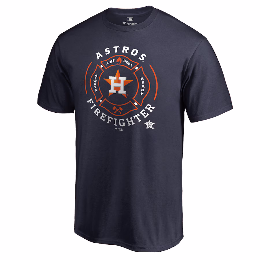 Men's Houston Astros Navy Firefighter T-Shirt