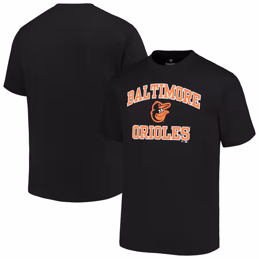 Men's Baltimore Orioles Profile Black Big & Tall Heart & Soul T-Shirt