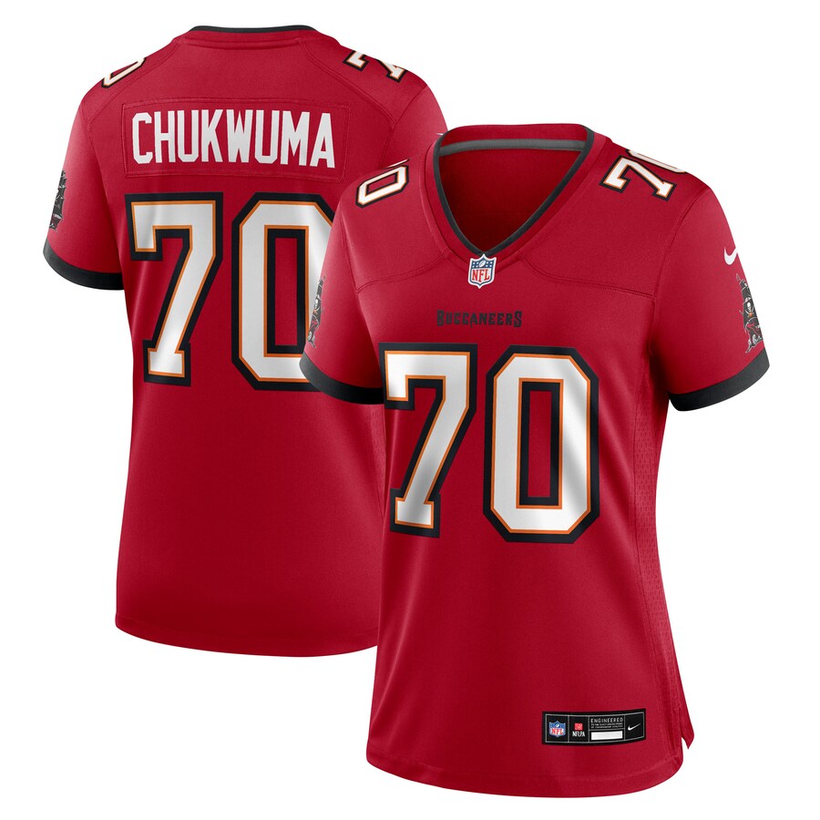 Women's Tampa Bay Buccaneers Ben Chukwuma Nike Red Team Game Jersey