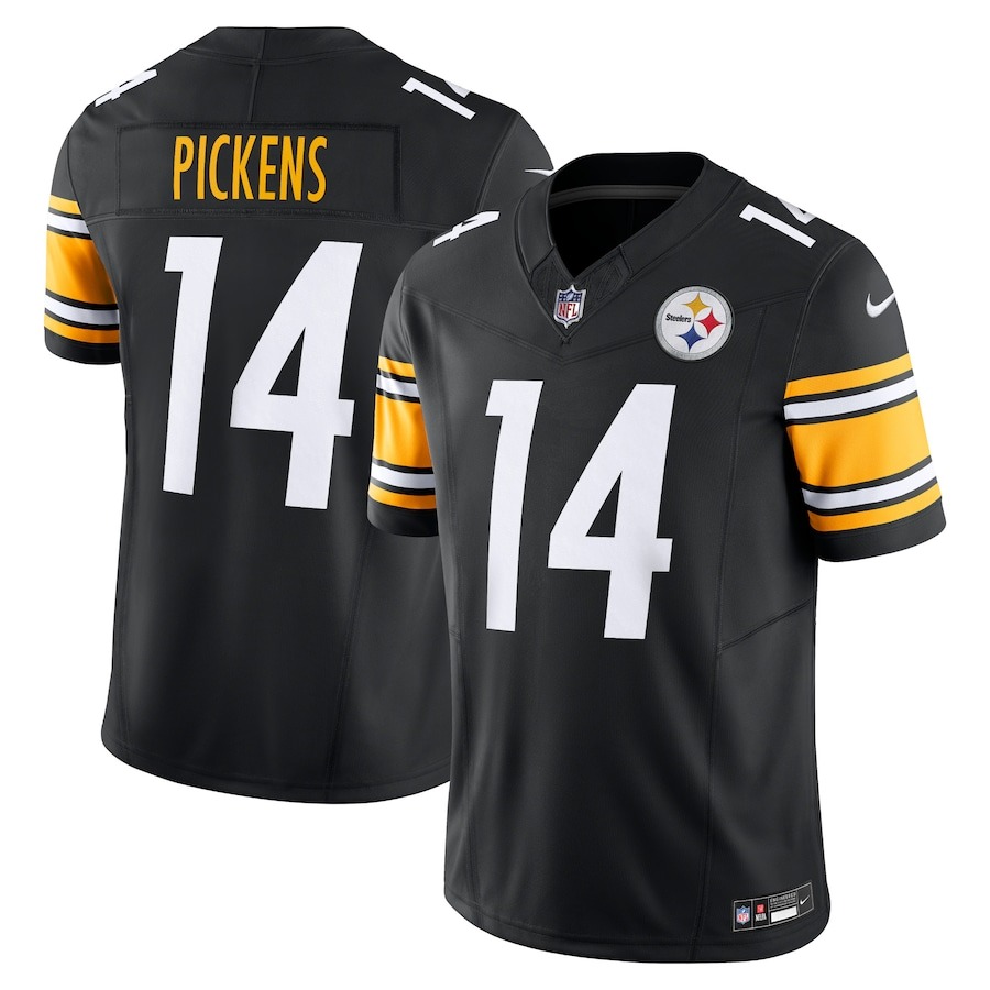 Men's Pittsburgh Steelers George Pickens Nike Black Vapor F.U.S.E. Limited Jersey