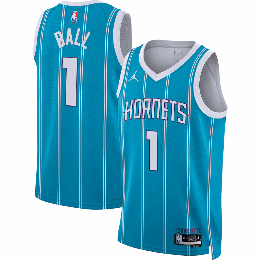 Unisex Charlotte Hornets LaMelo Ball Jordan Brand Teal Swingman Jersey - Icon Edition