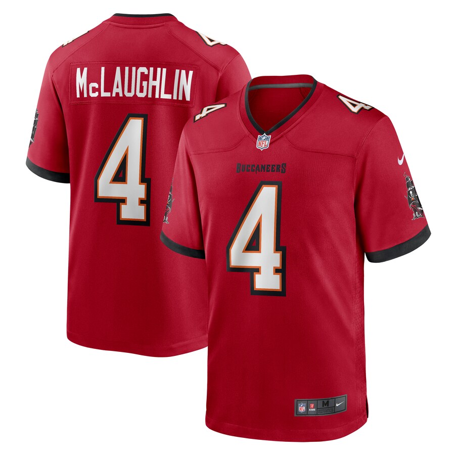 Men's Tampa Bay Buccaneers Chase McLaughlin Nike Red Game Player Jersey