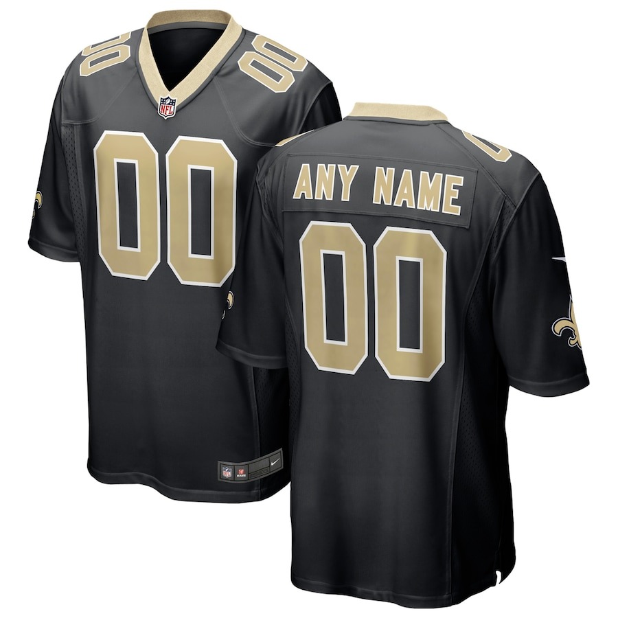 Men's New Orleans Saints Ga'Quincy McKinstry Nike Black 2024 NFL Draft Player Game Jersey