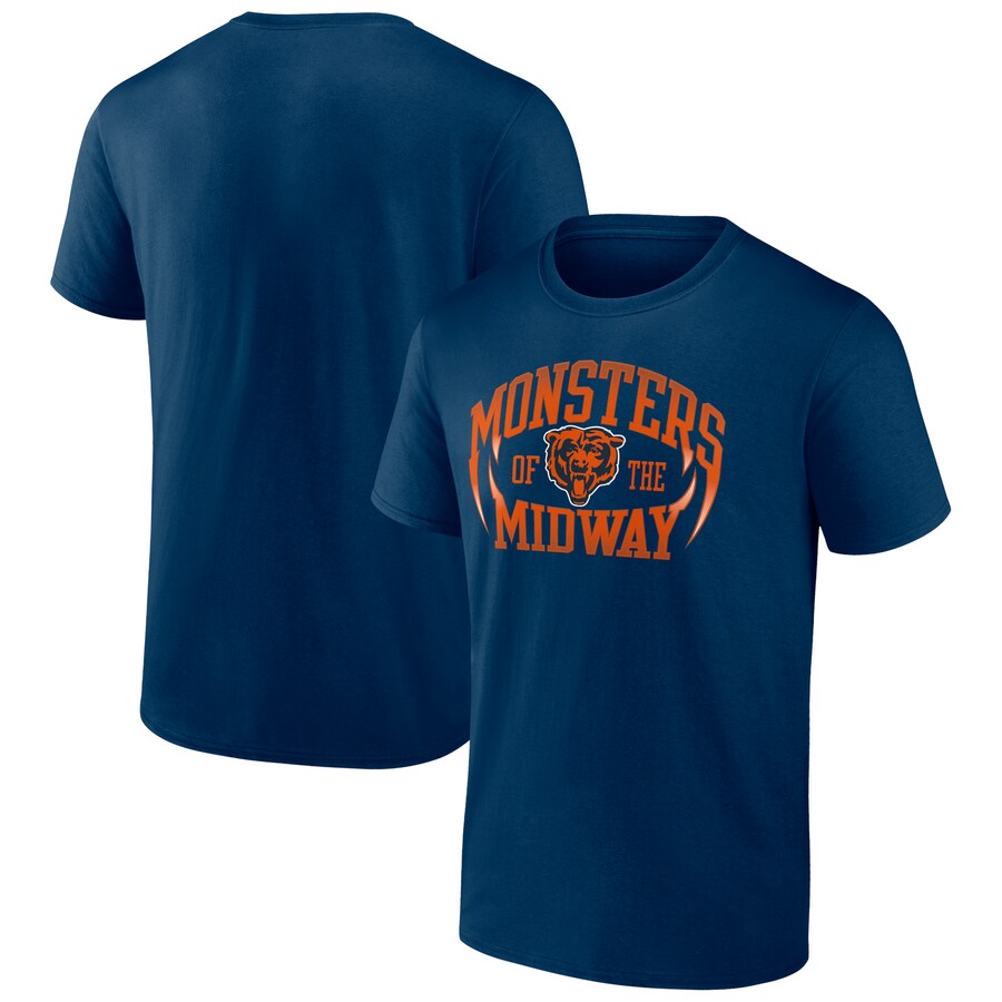 Men's Chicago Bears Navy Hometown Collection Prime Time T-Shirt