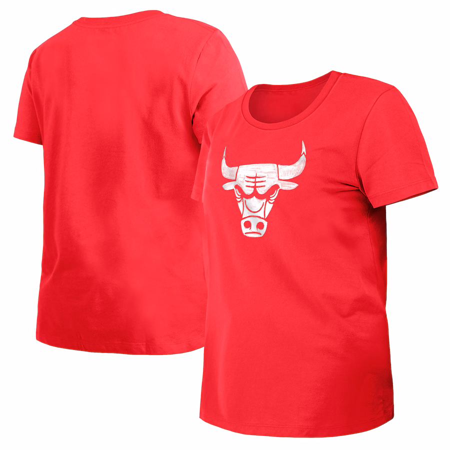 Women's Chicago Bulls New Era Red 2023/24 City Edition T-Shirt