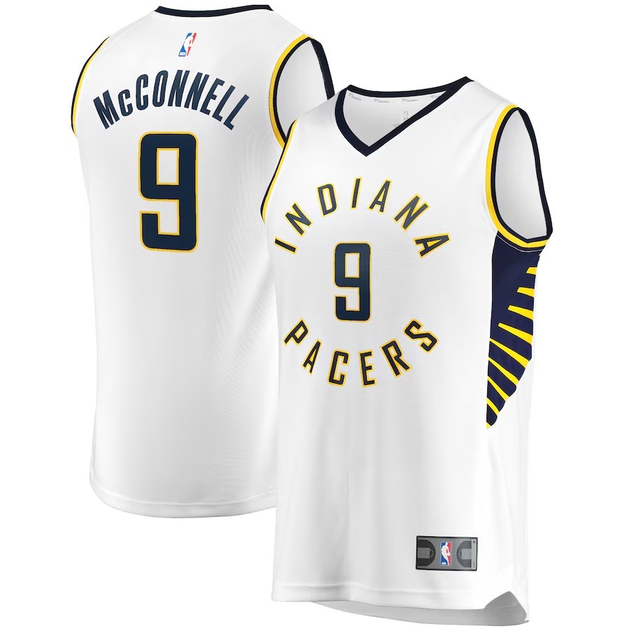 Men's Indiana Pacers T.J. McConnell Fanatics White Fast Break Player Replica Jersey - Association Edition
