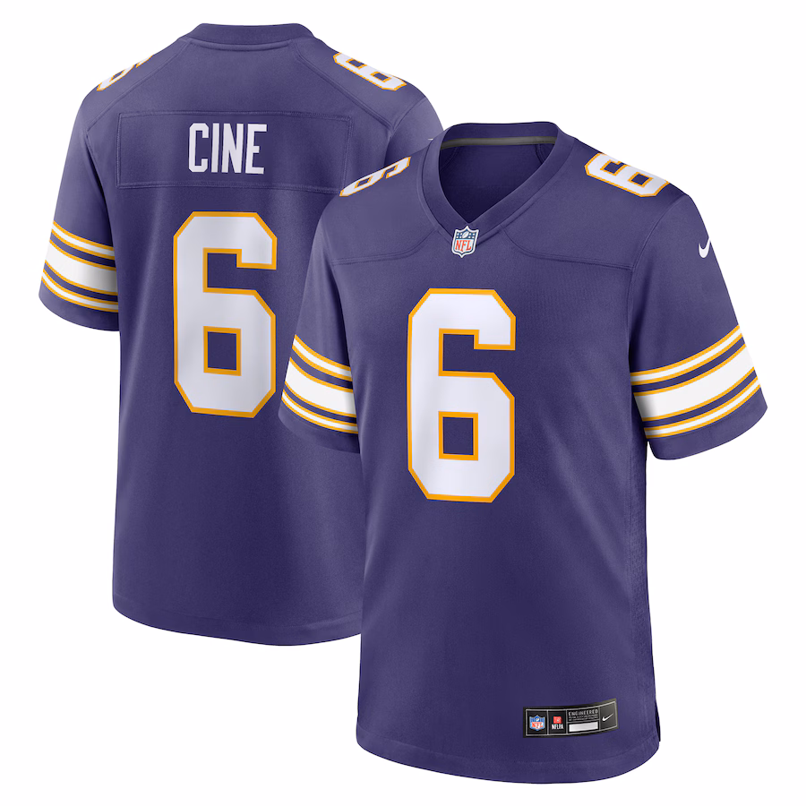Men's Minnesota Vikings Lewis Cine Nike Purple Alternate Game Jersey