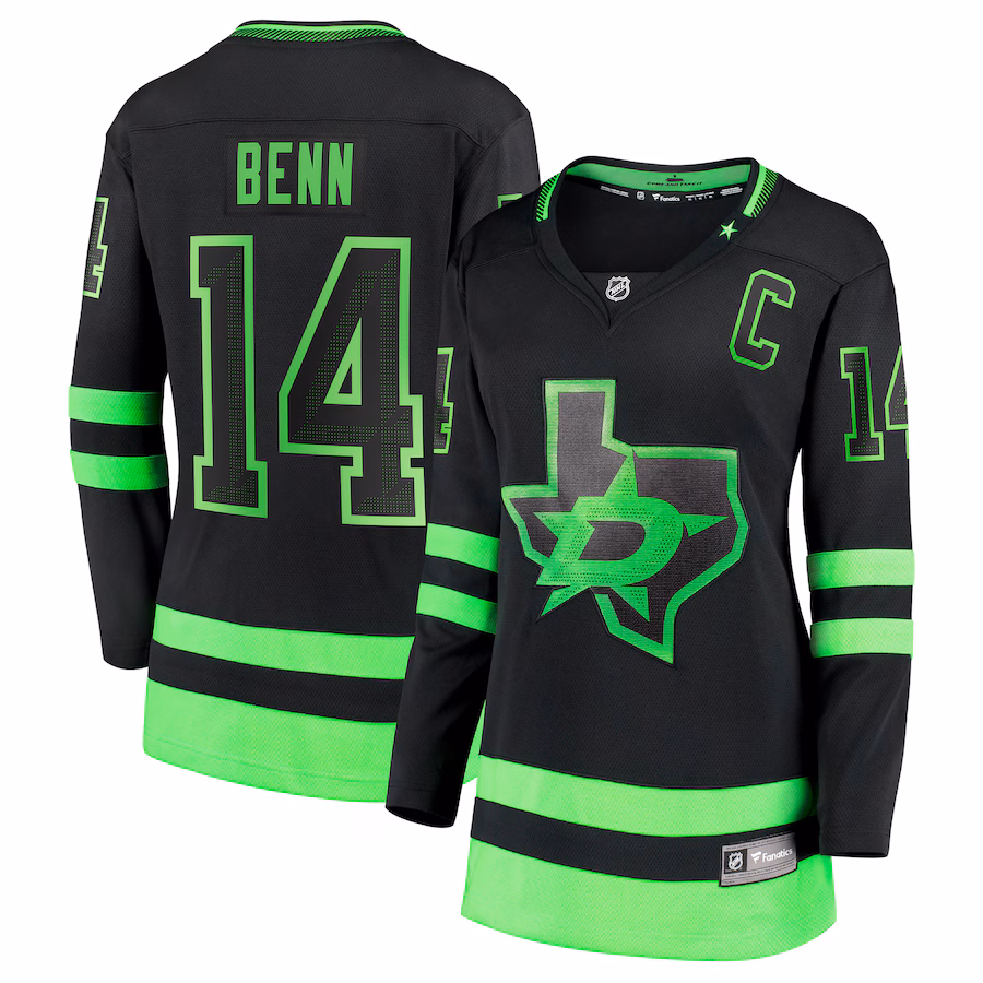 Women's Dallas Stars Jamie Benn Fanatics Black Alternate Premier Breakaway Player Jersey