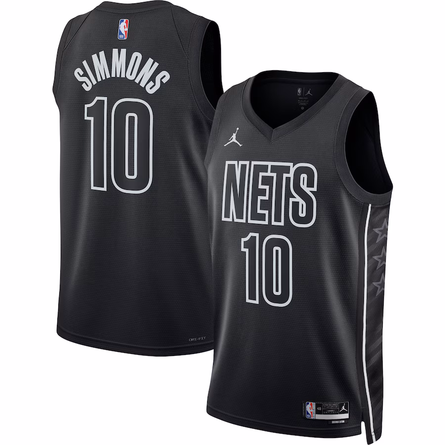 Unisex Brooklyn Nets Ben Simmons Jordan Brand Black Swingman Jersey - Statement Edition