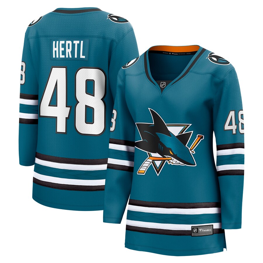 Women's San Jose Sharks Tomas Hertl Fanatics Branded Teal Home Breakaway Player Jersey