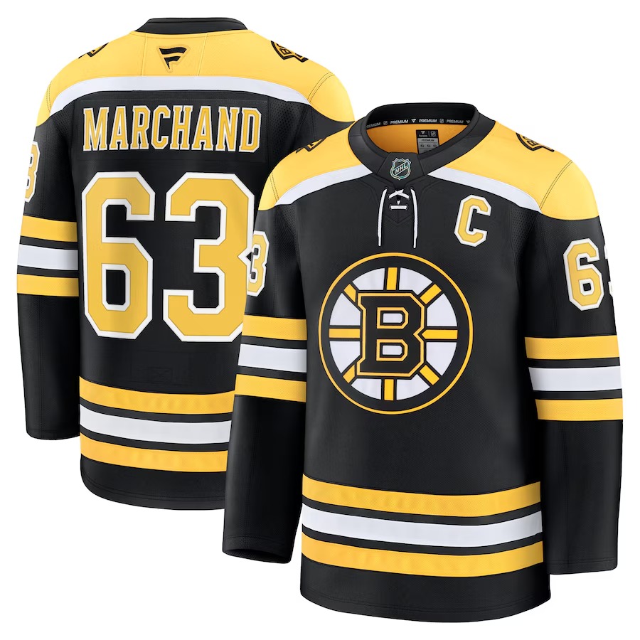 Men's Boston Bruins Brad Marchand Fanatics Black Home Premium Jersey