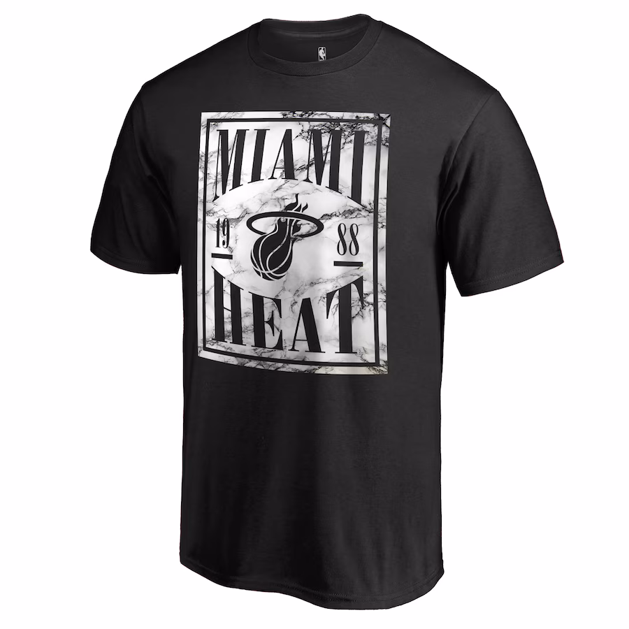 Men's Miami Heat Black Court Vision T-Shirt