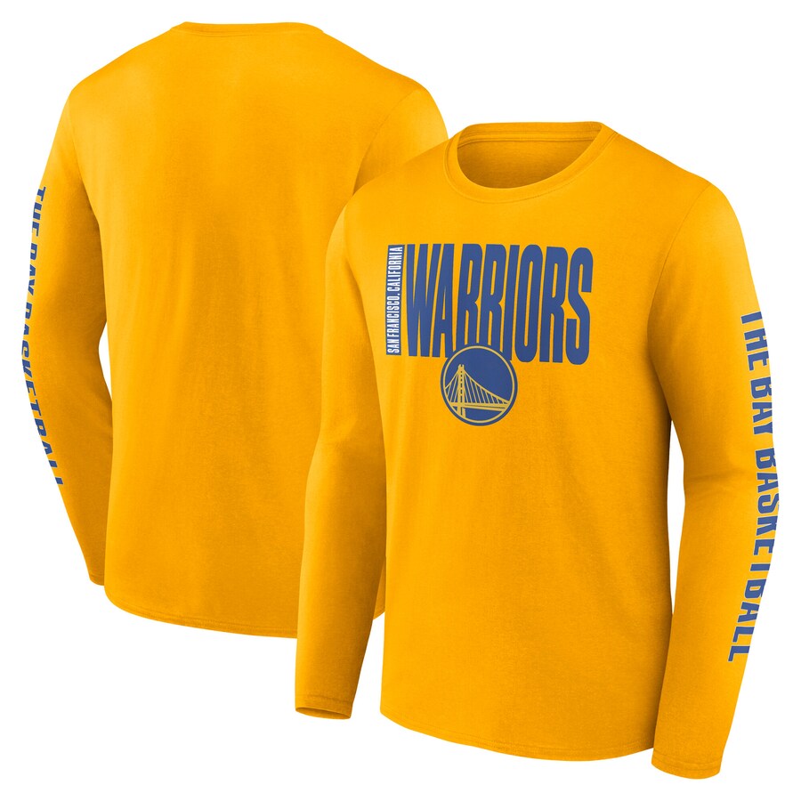 Men's Golden State Warriors Gold Vision Long Sleeve T-Shirt