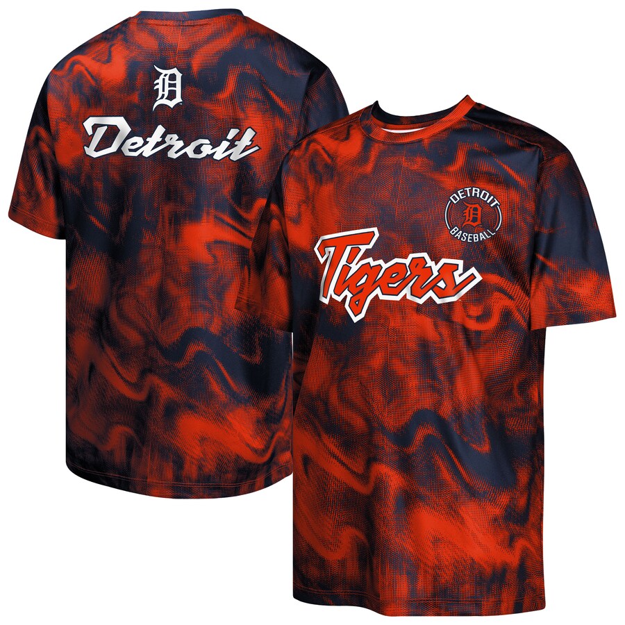 Youth Detroit Tigers Navy/Orange Pinch Hitter T-Shirt