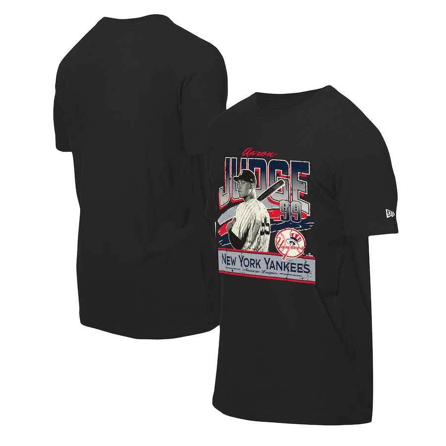 Men's New York Yankees Aaron Judge New Era Black Batter Up T-Shirt