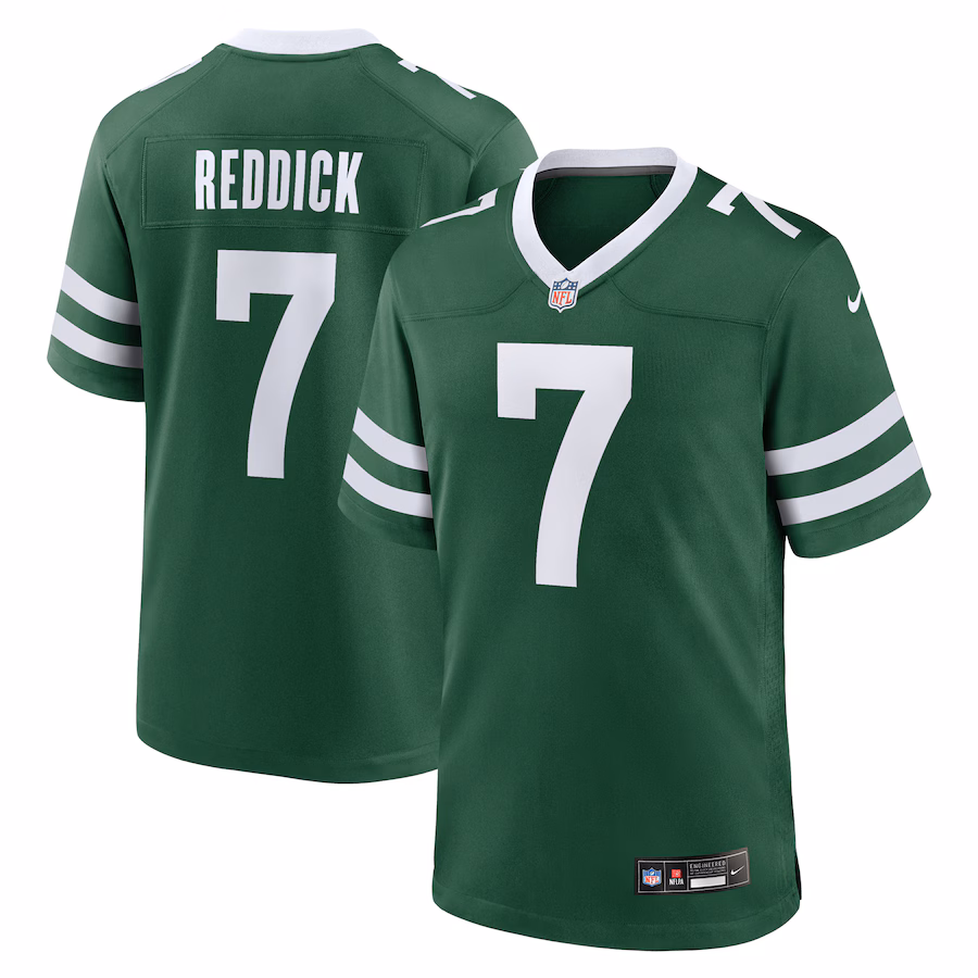 Men's New York Jets Haason Reddick Nike Legacy Green Team Game Jersey