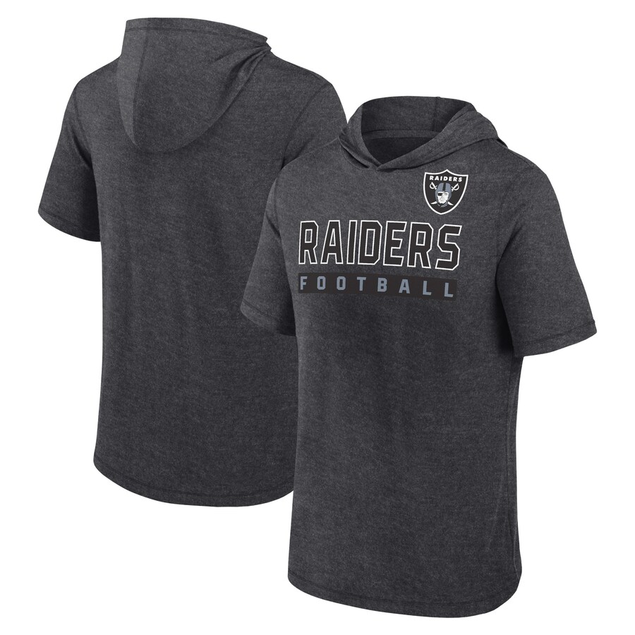 Men's Las Vegas Raiders Fanatics Black Big & Tall Hoodie T-Shirt