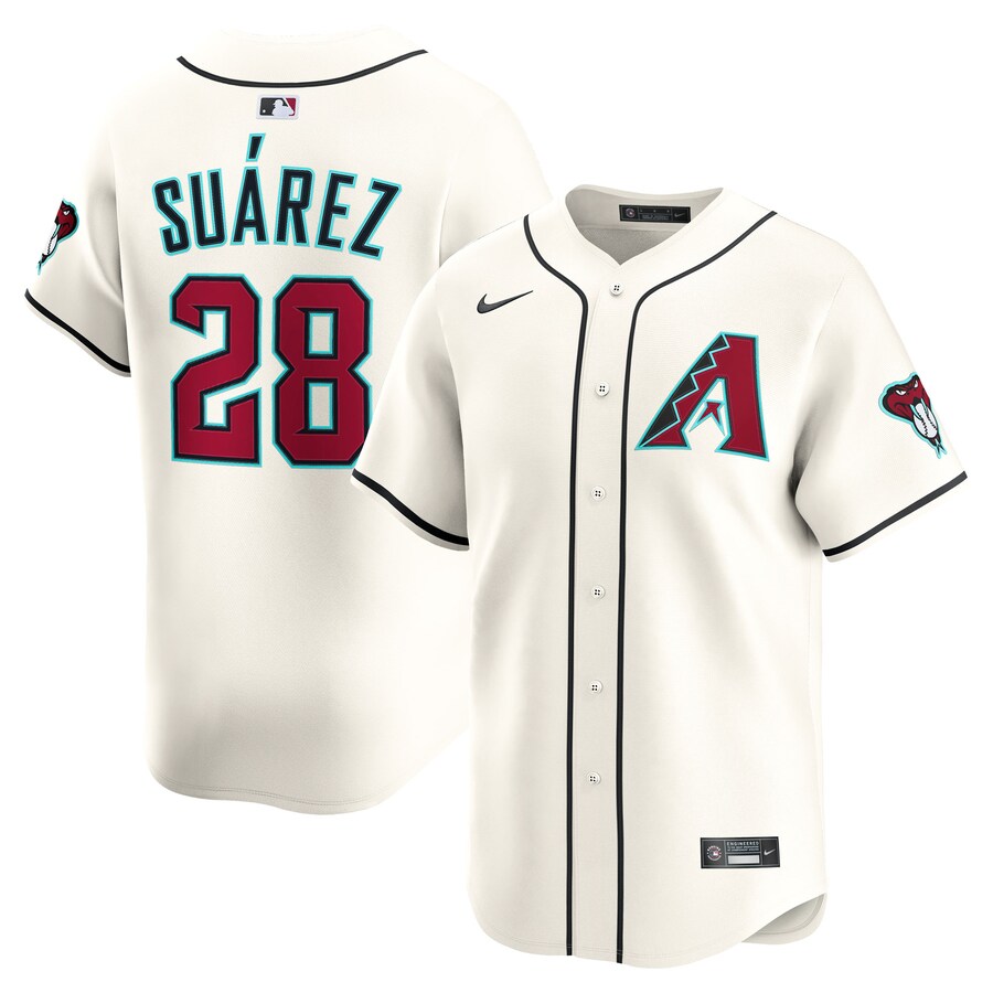 Men's Arizona Diamondbacks Eugenio Suárez Nike Cream Home Limited Player Jersey
