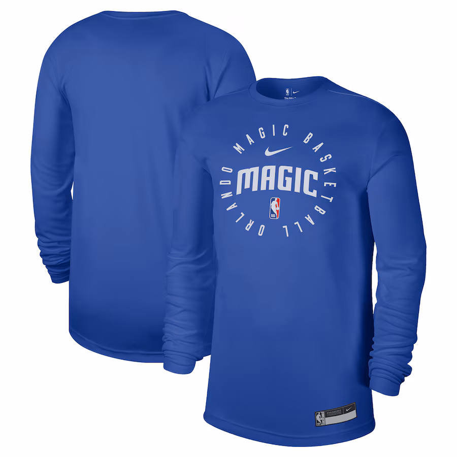 Men's Orlando Magic Nike Blue 2024/25 Legend On-Court Practice Long Sleeve T-Shirt