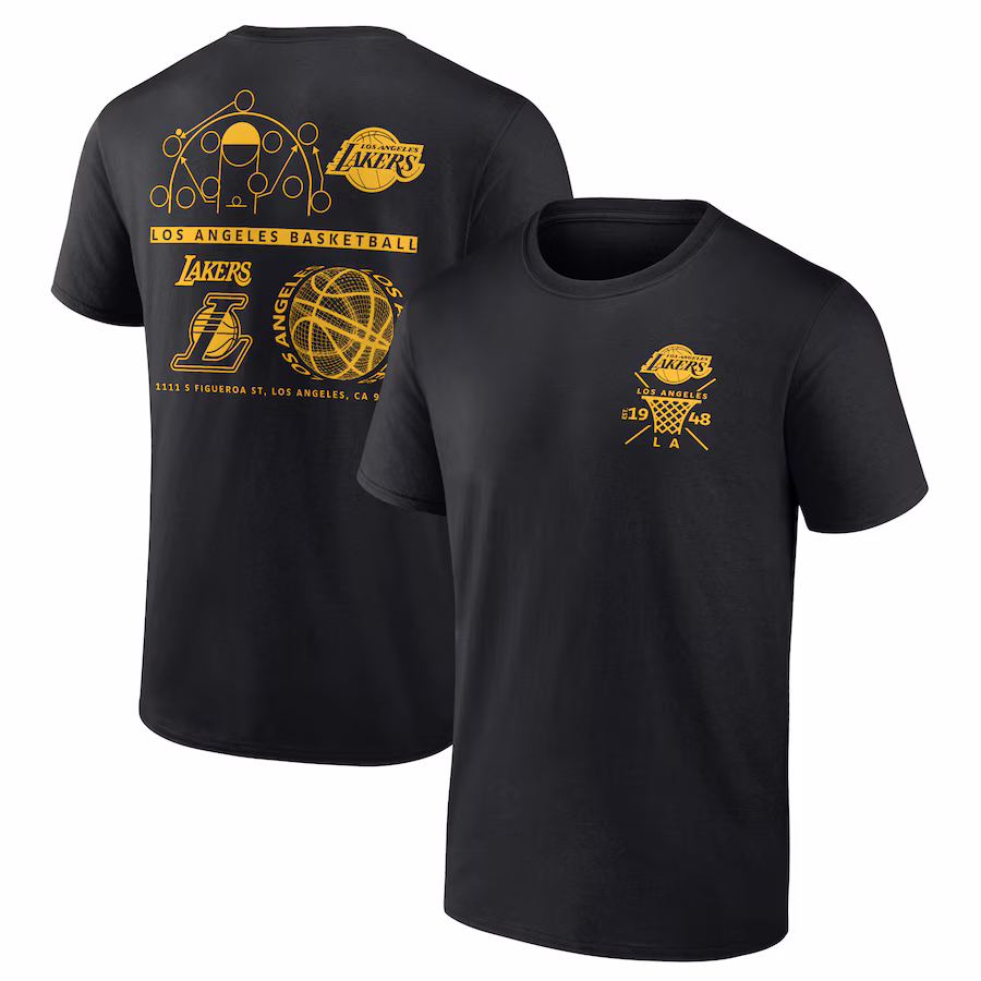 Men's Los Angeles Lakers  Black Street Collective T-Shirt