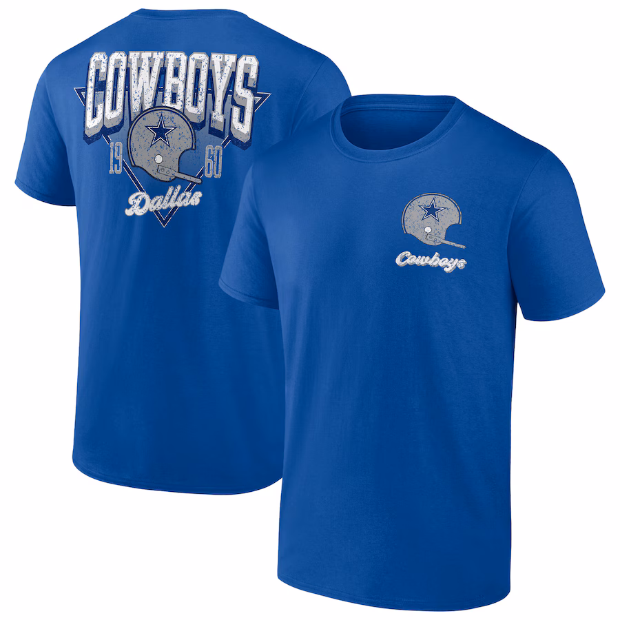 Men's Dallas Cowboys Fanatics Royal Big & Tall Throwback Logo T-Shirt
