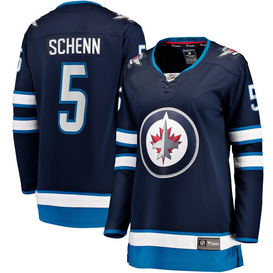 Women's Winnipeg Jets Luke Schenn Fanatics Navy Home Breakaway Player Jersey