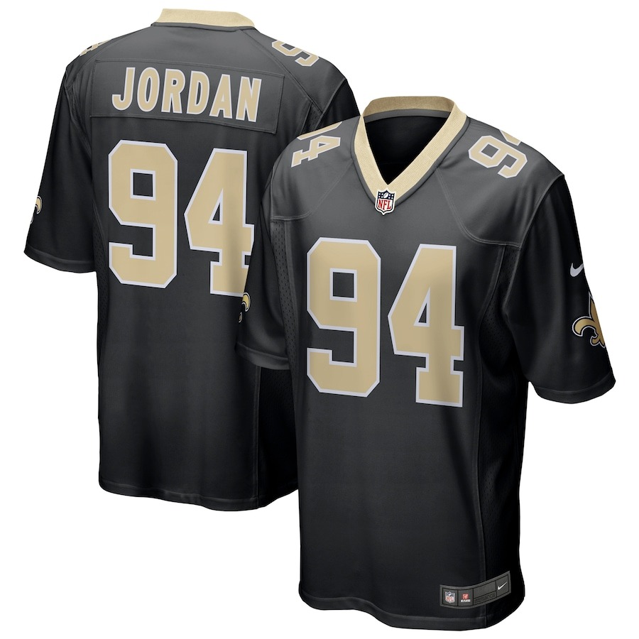 Men's New Orleans Saints Cameron Jordan Nike  Black Team Game Jersey