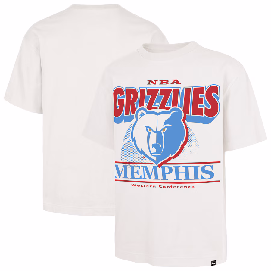 Men's Memphis Grizzlies  '47 White City Edition Shifty Foundation T-Shirt