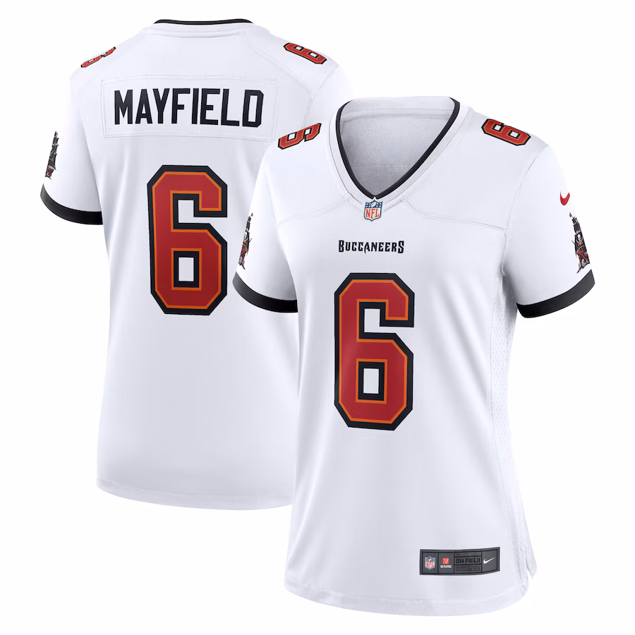 Women's Tampa Bay Buccaneers Baker Mayfield Nike White Away Game Jersey
