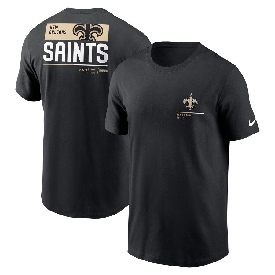 Men's New Orleans Saints Nike Black Team Incline T-Shirt