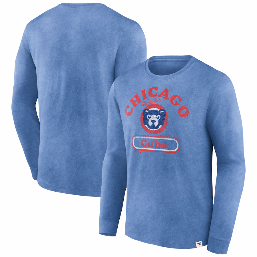 Men's Chicago Cubs Fanatics Royal Circus Catch Long Sleeve T-Shirt