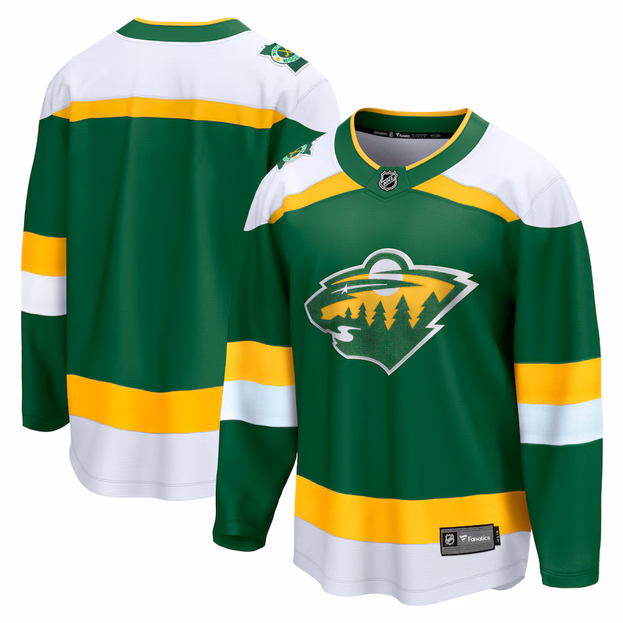 Men's Minnesota Wild Fanatics Green Alternate Premier Breakaway Jersey
