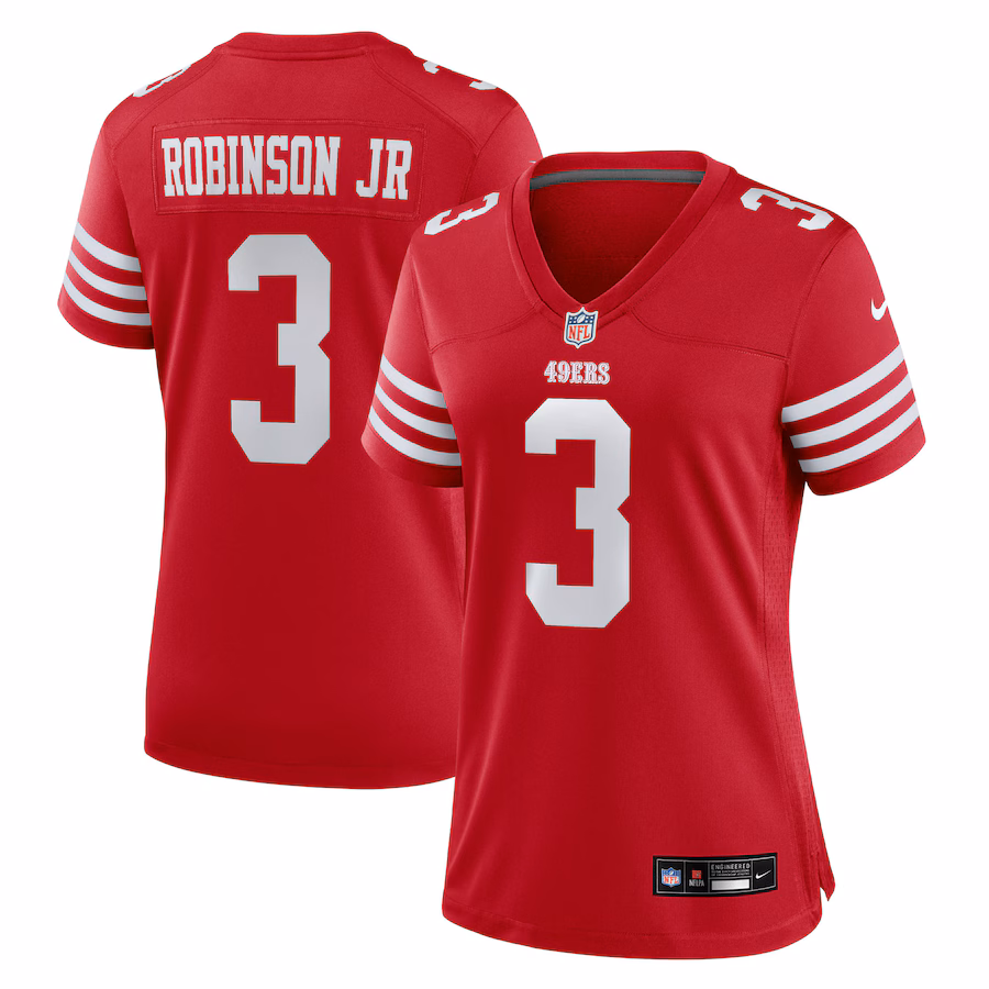 Women's San Francisco 49ers Brian Robinson Jr. Nike Scarlet Team Game Jersey