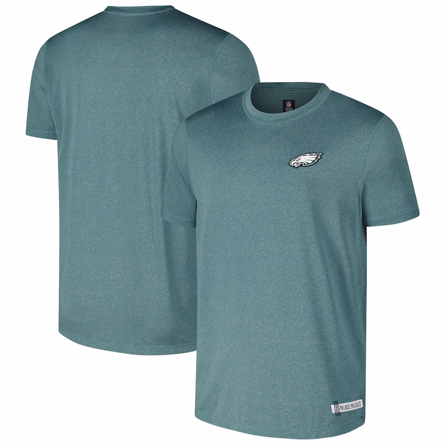 Men's Philadelphia Eagles New Era Heather Midnight Green 2024 NFL Training Camp T-Shirt